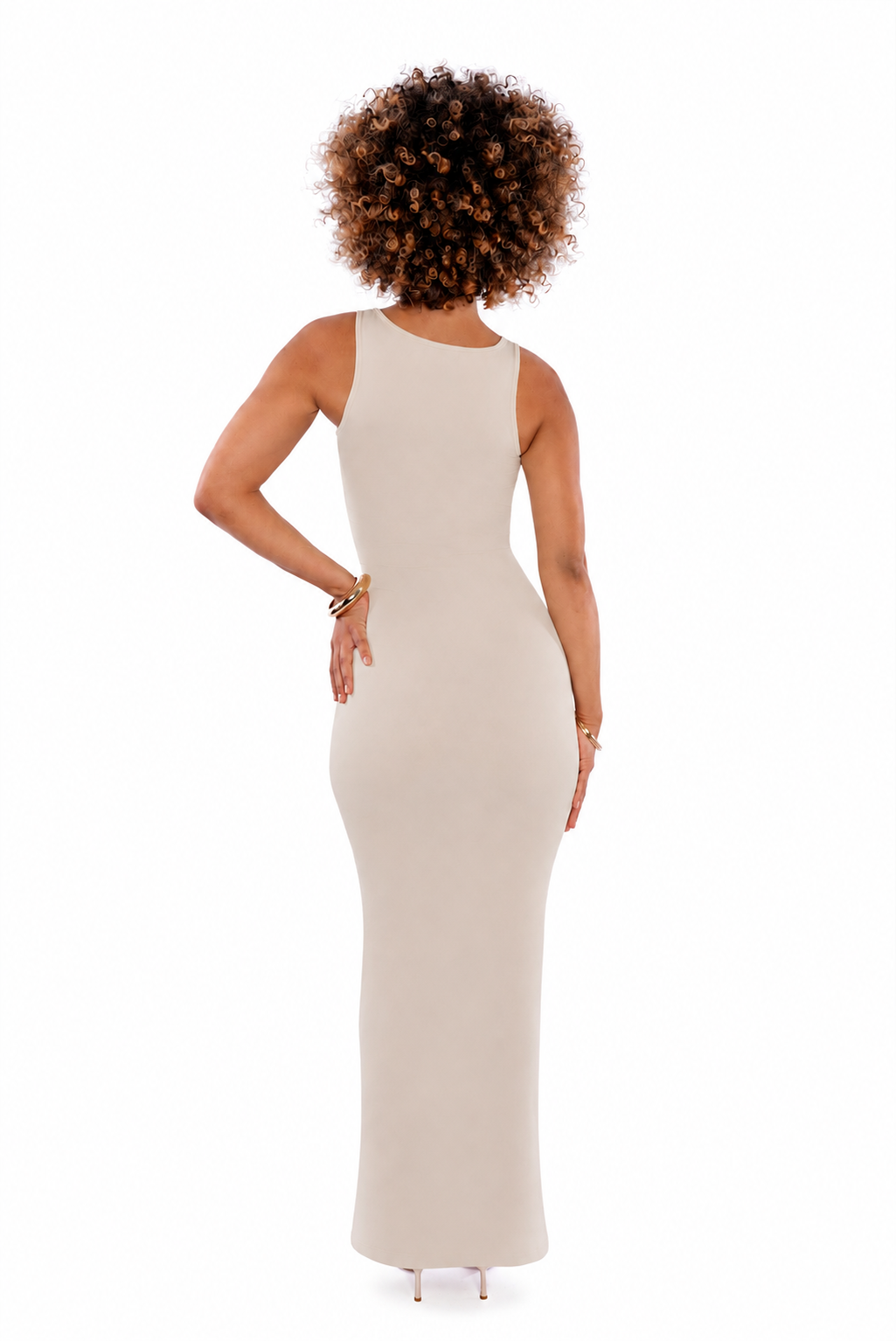 AMÉLIE Maxi Dress in Vanilla Cream